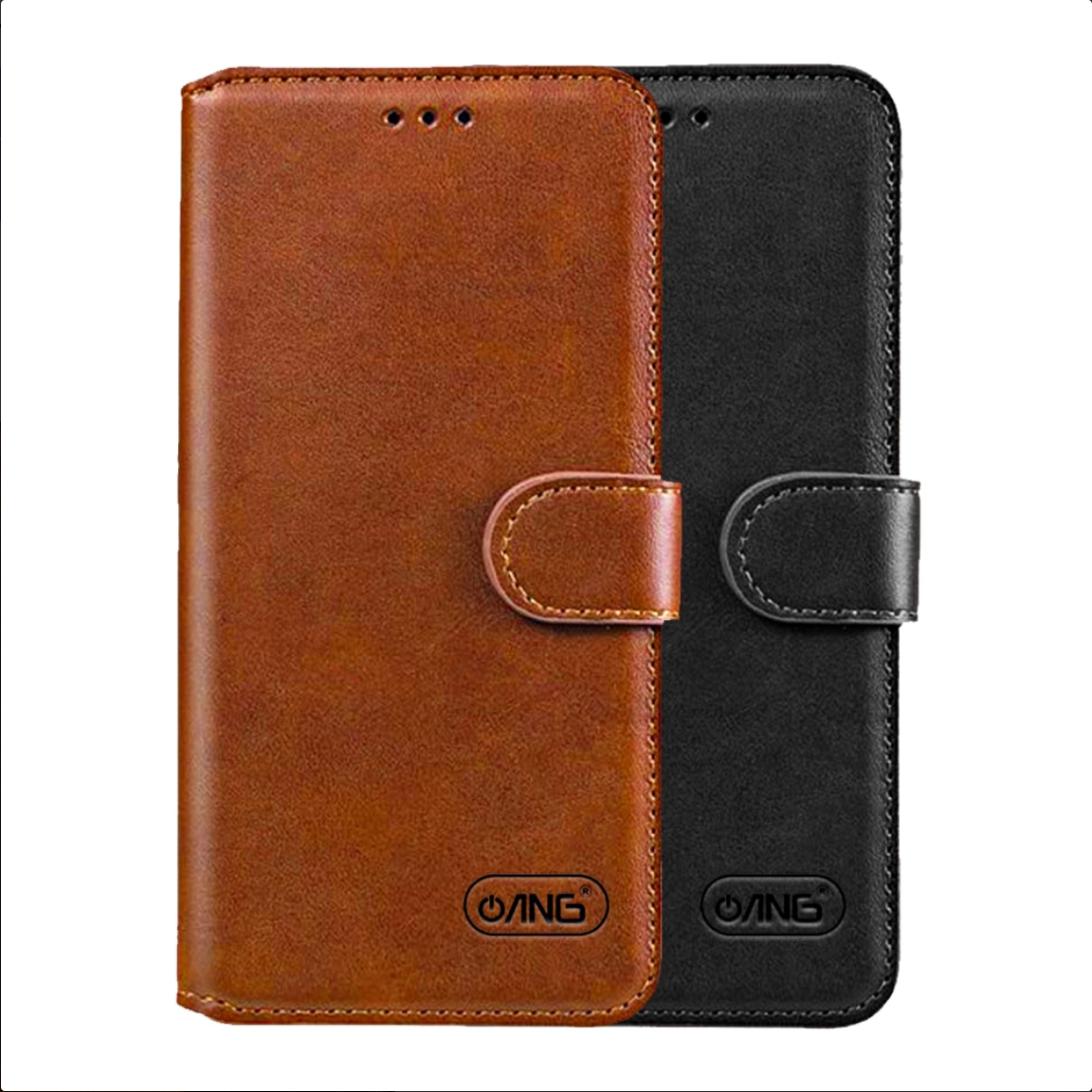 ANG Premium Adamu Leather Book Case for Samsung S25 Ultra