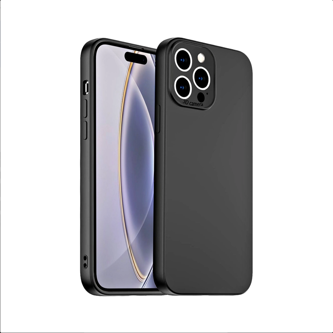 Camera Lens Black TPU Gel Case for iPhone 12 Pro