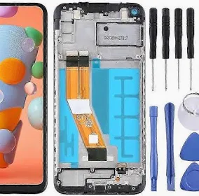 Genuine LCD Screen for Samsung Galaxy A11 (A115) With Frame and Touchpad – Black (GH81-18760A)