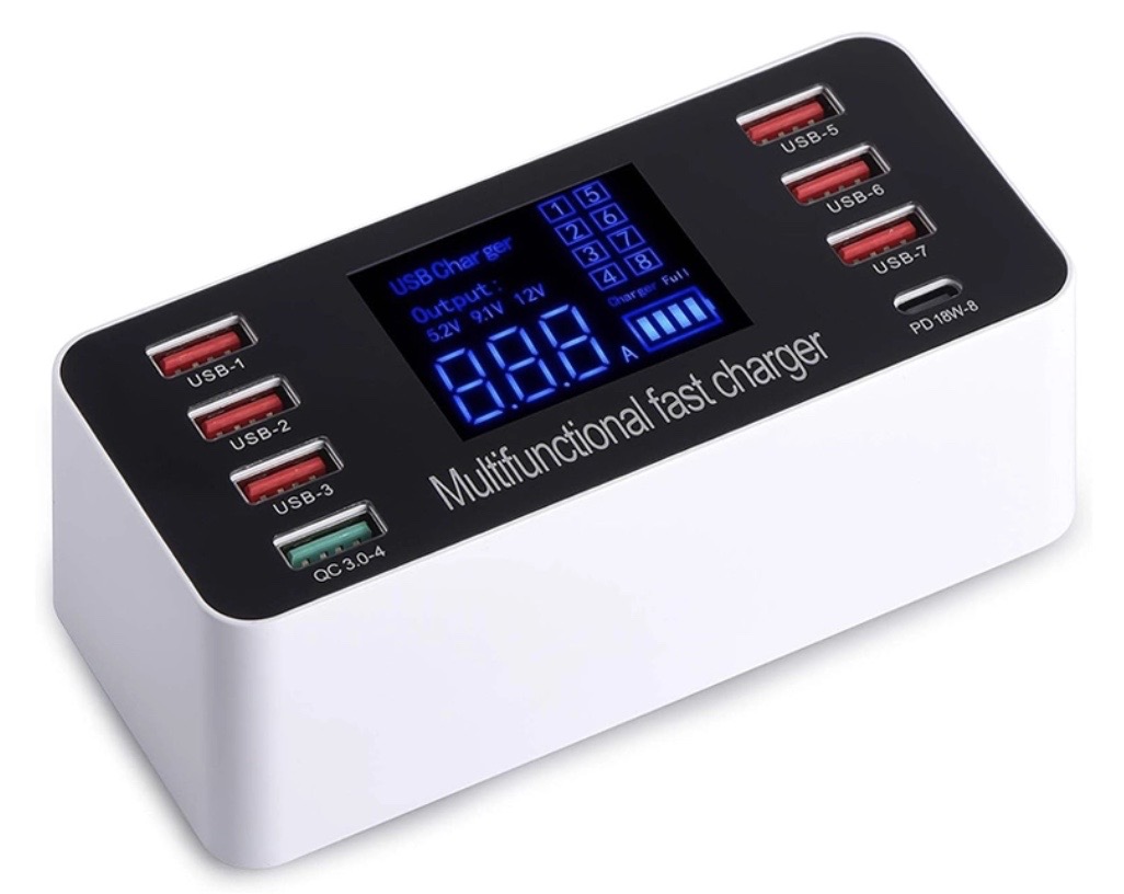 Tab P10008 Ports Smart LED Display Charger